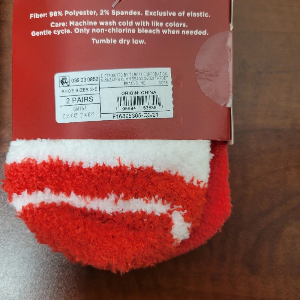 Wondershop Kids Festive Cat, Santa, Stripes And Polka Dot Socks M/L (2-5) Nwt